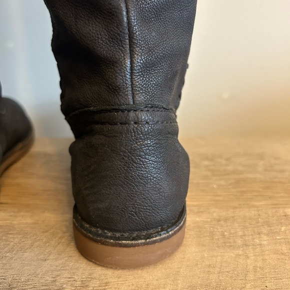 Frye Celia x Stitch Tall Riding Boots Womens Size 6B Black Leather Pull on - Picture 9 of 16